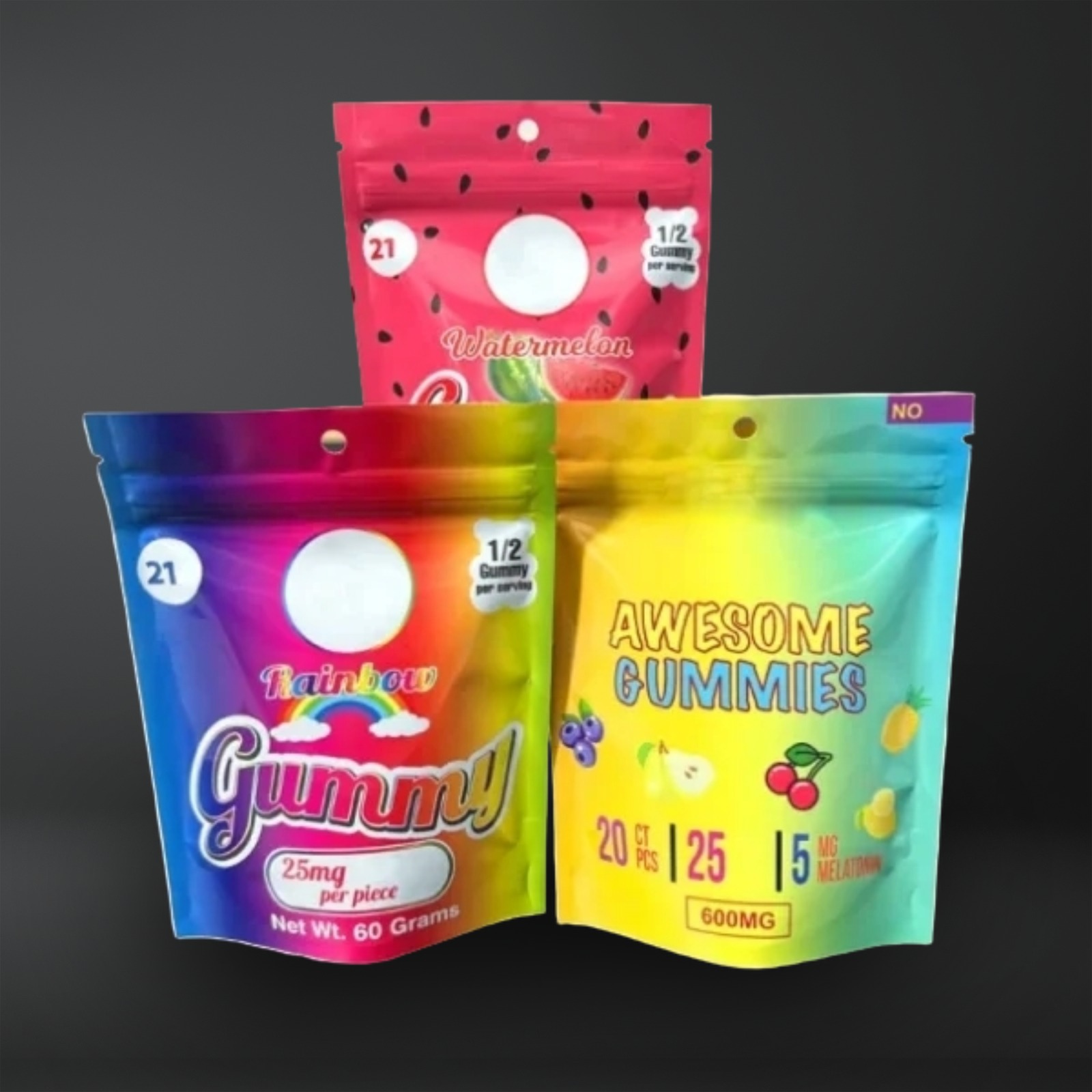Gummy Mylar Bags